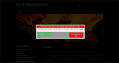 Desktop Screenshot of cris-et-chuchotements.com