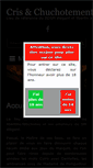 Mobile Screenshot of cris-et-chuchotements.com
