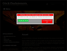 Tablet Screenshot of cris-et-chuchotements.com